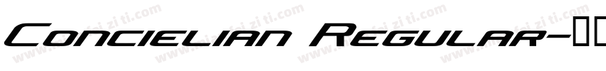 Concielian Regular字体转换